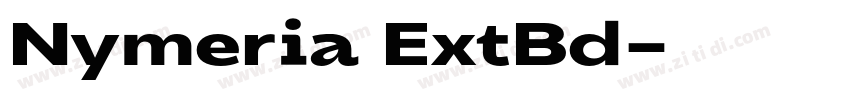 Nymeria ExtBd字体转换
